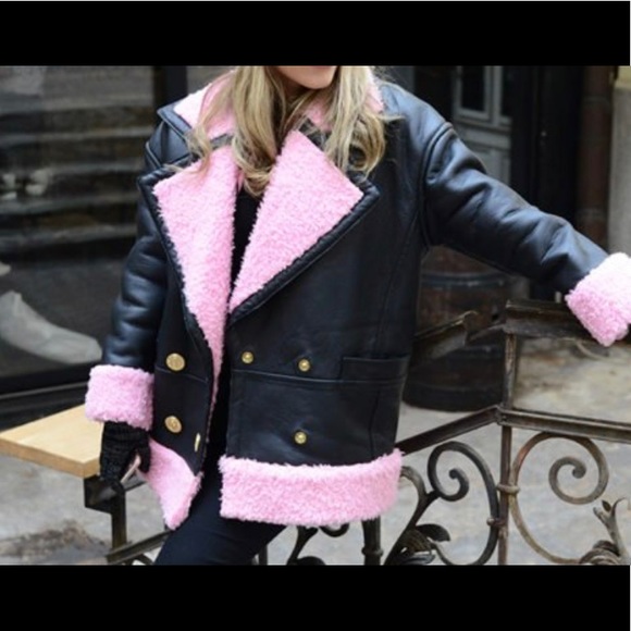 kenzo pink coat